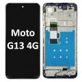 Motorola Moto G13 4G (2023) LCD touch screen with frame (Original Service Pack) [Black] 5D68C22318